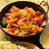 Zuckermais mit Süßkartoffeln Zuckermais mit Süßkartoffeln