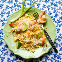 Gebratener Reis mit Garnelen (Khao Pad Gung)