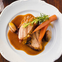 Schulter mit Wurzelgemüse