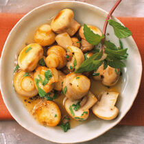 Champignons mit Minze Champignons mit Minze