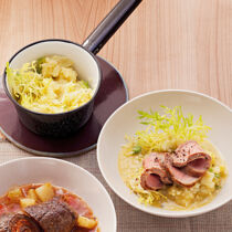 Gedämpftes Kalbsfilet mit Frisée-Kartoffel-Stampf Gedämpftes Kalbsfilet mit Frisée-Kartoffel-Stampf