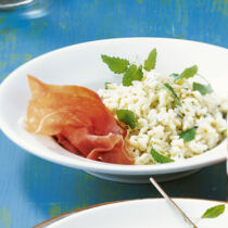 Risotto mit Zitronenmelisse Risotto mit Zitronenmelisse