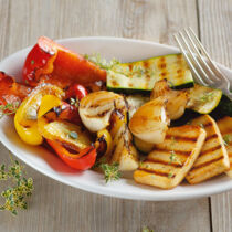 Tofu-Paprika-Grillteller Tofu-Paprika-Grillteller