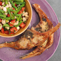 Lamm mit Bohnensalat Lamm mit Bohnensalat
