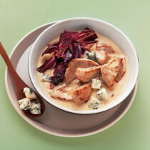 Schweinegeschnetzeltes mit Gorgonzola Schweinegeschnetzeltes mit Gorgonzola