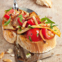 Kräuterseitling-Bruschetta Kräuterseitling-Bruschetta