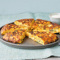 Möhren-Frittata mit Mandeln Möhren-Frittata mit Mandeln