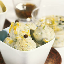 Tofuklößchen in Kapernsauce Tofuklößchen in Kapernsauce