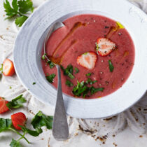 Gazpacho mit Erdbeeren Gazpacho mit Erdbeeren