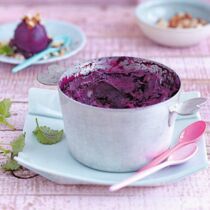 Heidelbeer-Mandel-Sorbet