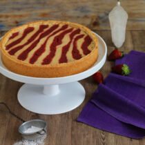 Zebra-Käsekuchen mit Erdbeeren Zebra-Käsekuchen mit Erdbeeren