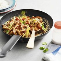 Scharfe Soja-Gemüse-Pfanne