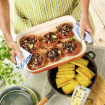 Kräuterpolenta mit Ofentomaten Kräuterpolenta mit Ofentomaten