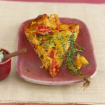 Tortilla mit Paprika und Chili