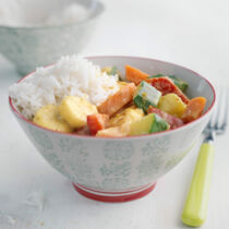 Buntes Gemüsecurry mit Banane