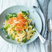 Linguine al salmone