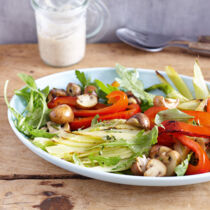 Antipasti mit Bohnendip Antipasti mit Bohnendip