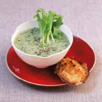 Überbackene Endiviensuppe Überbackene Endiviensuppe
