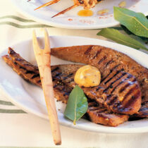 Senf-Züngerl vom Grill