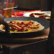 Indische Hähnchen-Wraps Indische Hähnchen-Wraps