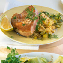 Thunfisch mit Gurkenreis Thunfisch mit Gurkenreis