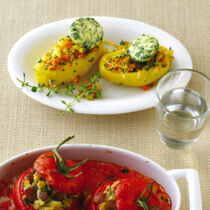 Gefüllte Folienkartoffeln