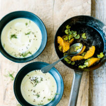 Petersilienwurzelsuppe mit Orange