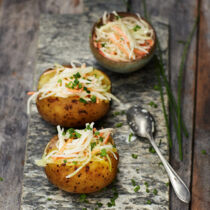 Coleslaw in der Ofenkartoffel