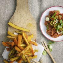 Gemüsesticks mit Ketchup
