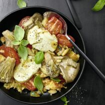 Pilz-Halloumi-Päckchen mit Gemüse