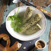 Weißwurst auf Glutenbasis Weißwurst auf Glutenbasis