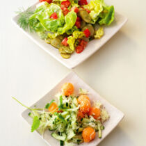 Kohlrabi-Melonen-Salat Kohlrabi-Melonen-Salat