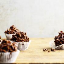 Kleine Cornflakes-Kuchen mit Schokolade