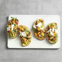 Kürbis-Crostini mit Rucola