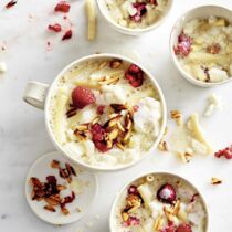 Süße Vanille-Nudelsuppe