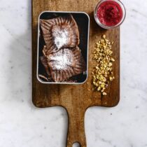 Kakao-Ravioli mit Ricotta