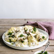 Gerösteter Blumenkohl 
mit Salsa verde