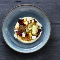 Topinambur Ziegenkäse Sonnenblumen Topinambur Ziegenkäse Sonnenblumen