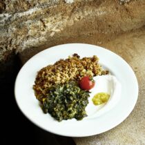 Majadarareis mit Mangoldgemüse Majadarareis mit Mangoldgemüse