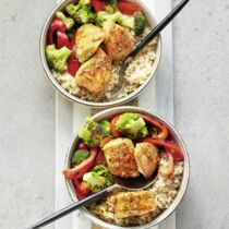 QuinoaBowl mit Hähnchen