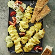 Safran-Hähnchen-Kabab Safran-Hähnchen-Kabab