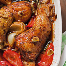 Paprikakeulen aus dem Ofen