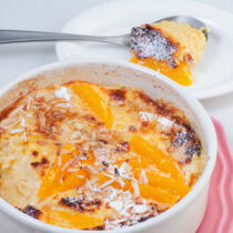 Orangen-Reis-Auflauf mit Karamellkruste