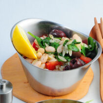Kritharáki-Salat mit Bohnen