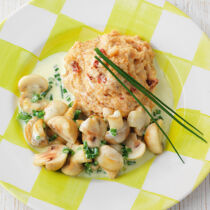 Samt-Amaranth mit Pilzragout Samt-Amaranth mit Pilzragout