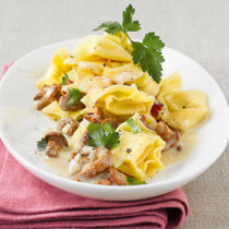 Tortelli mit Pilzsauce