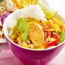 Curryhuhn mit Mangogemüse Curryhuhn mit Mangogemüse
