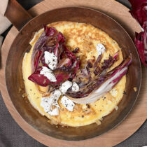 Pfannkuchen mit Radicchio