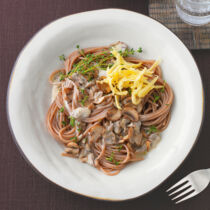 Spaghetti mit Pilzsauce