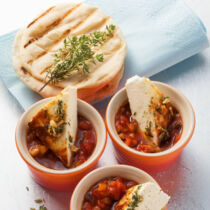 Ratatouillesauce mit gegrilltem Manouri